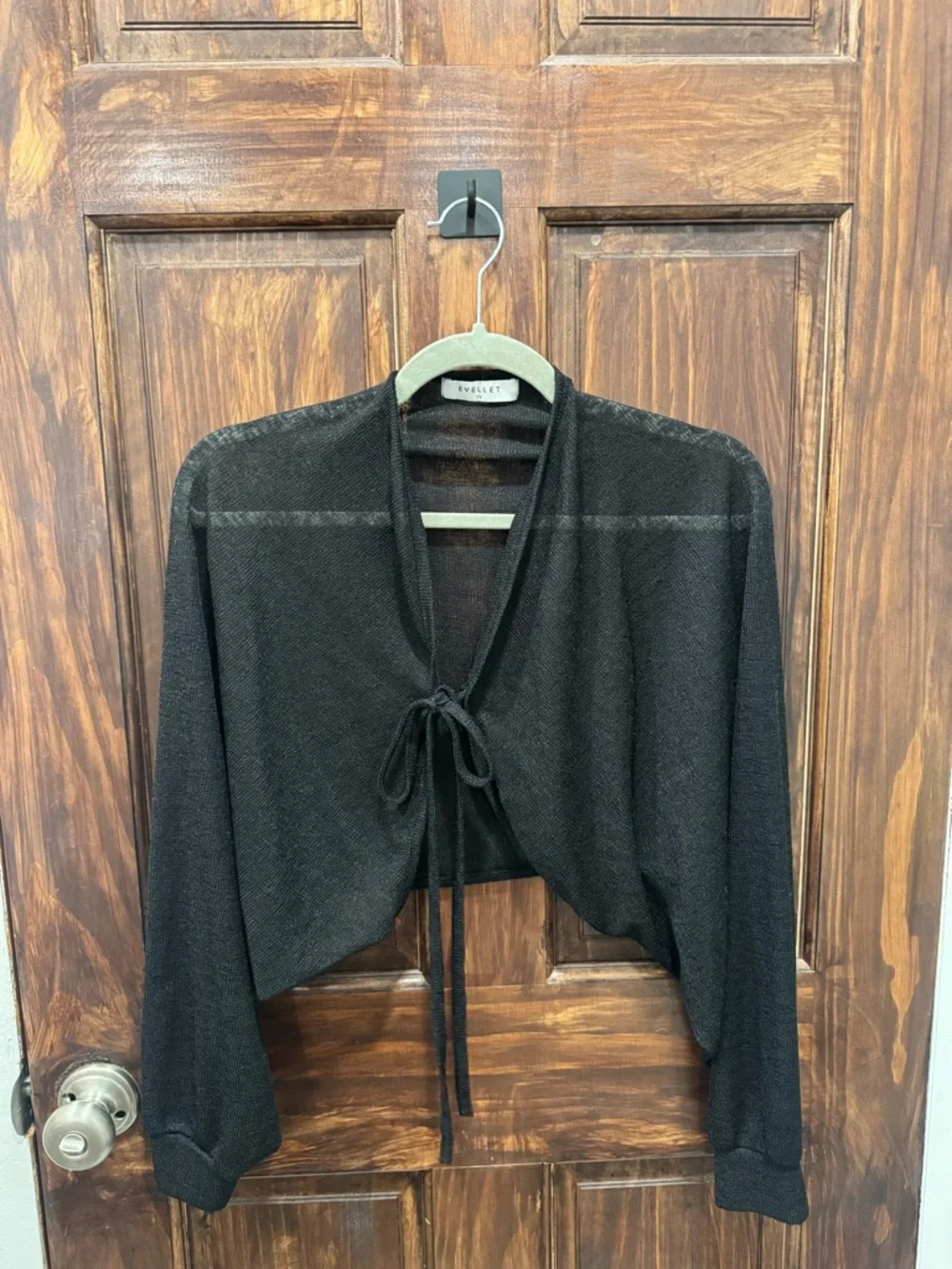 Black Bolero Cardigan - Picture 2 of 3